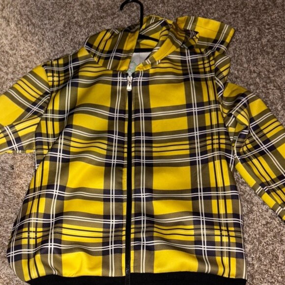 Yellow Plaid Women's Jacket - Picture 1 of 3